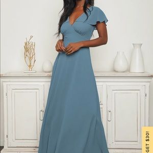 Heart of Passion dress from Lulus - Slate Blue